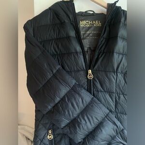 Michael Kors Black Quilted Parka Jacket
